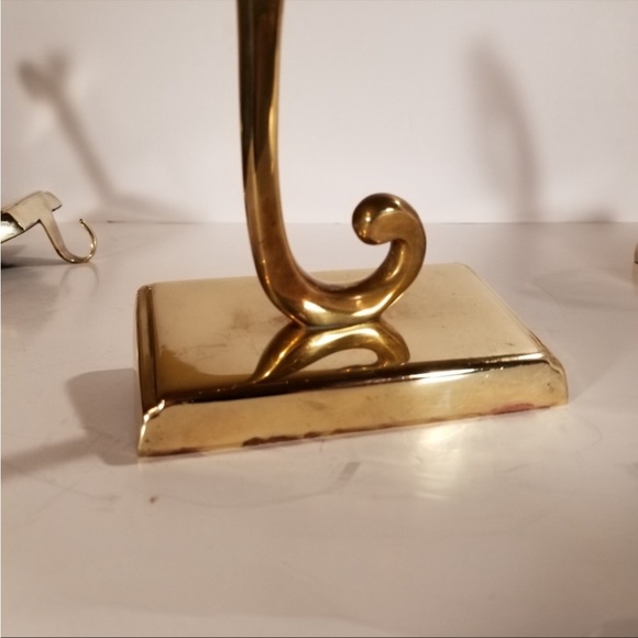 Pottery Barn “JOY” Stocking Holder Brass Gold Tone - Picture 7 of 10